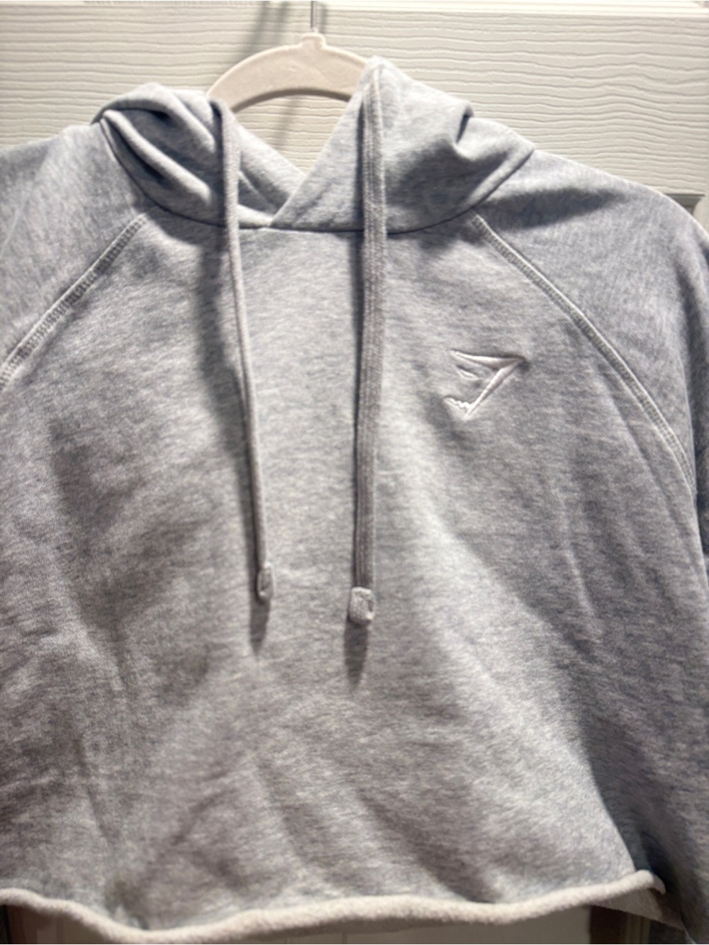 Gymshark Training Cropped Hoodie – Women’s Medium – Light Gray Sweatshirt - Picture 3 of 11